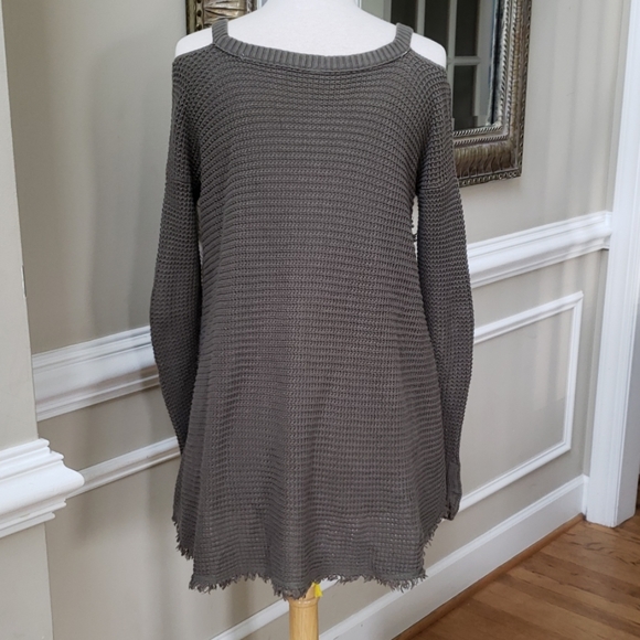 Free People Moonshine V Cold Shoulder Sweater - Picture 6 of 8